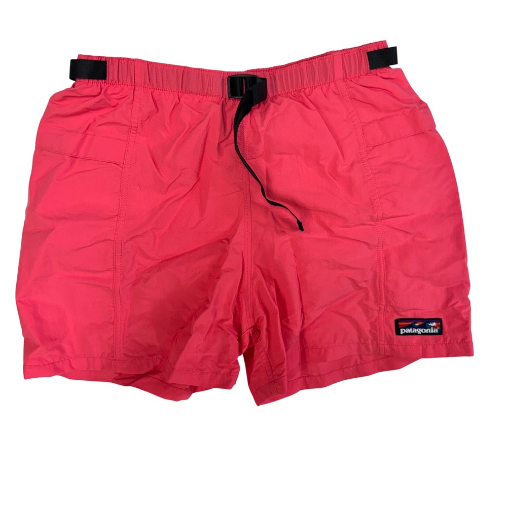 Vintage Patagonia Belted Nylon River Shorts Pink Women Medium Gorpcore Hiking